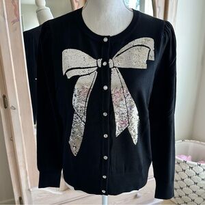 New Charter Club Sequin Bow Sweater